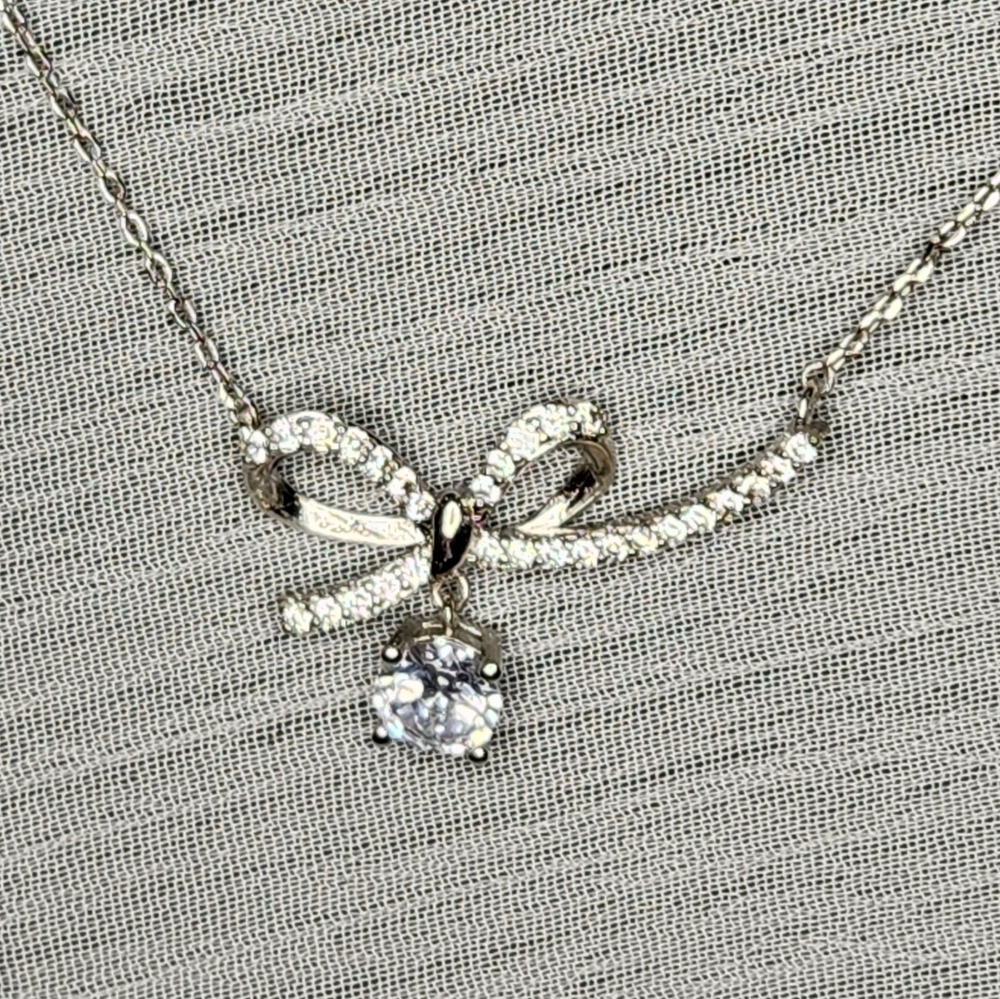 Bow Necklace Great Valentines Present!